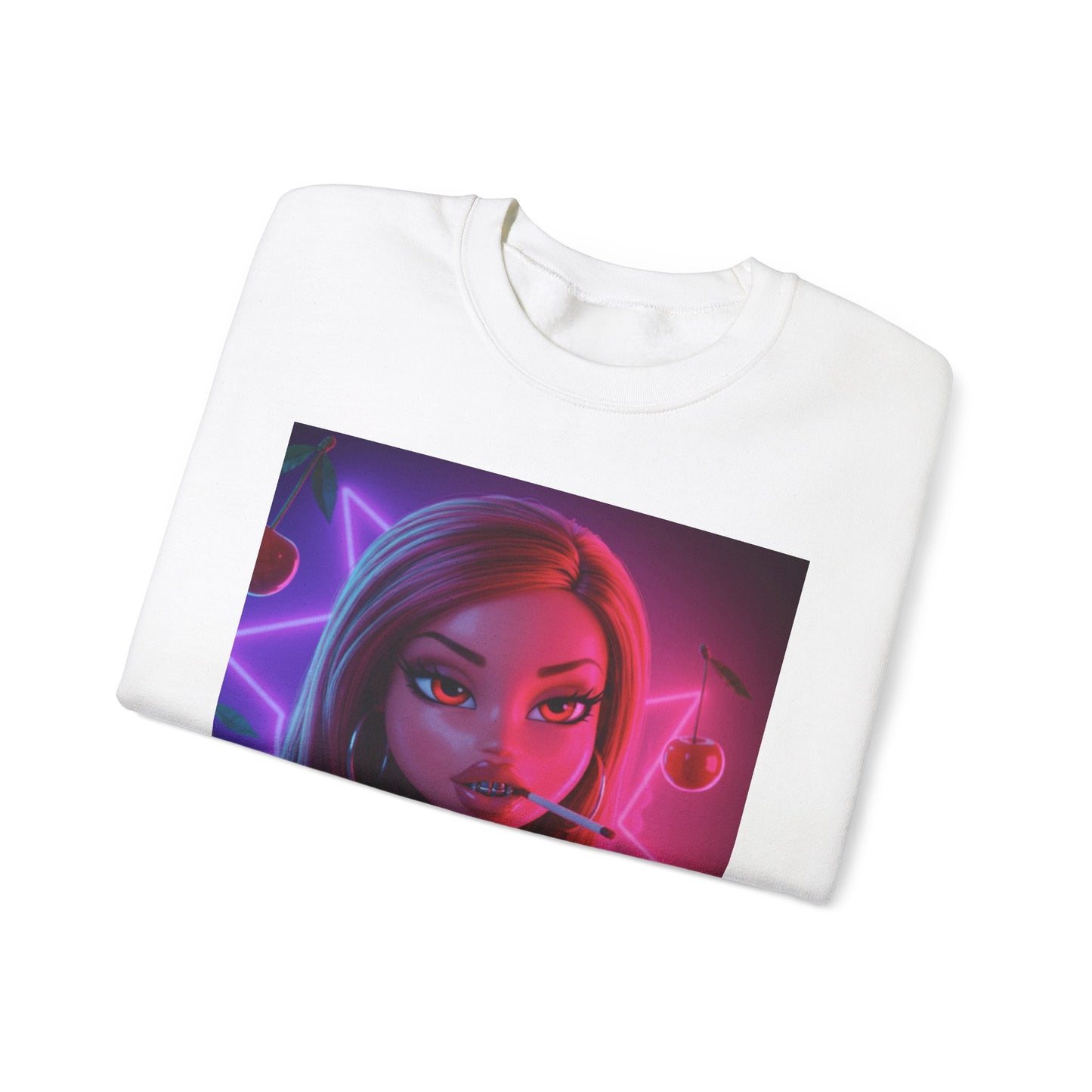 Baked Kisses Unisex Sweatshirt - Cute & Cozy Crewneck with Cherry Design