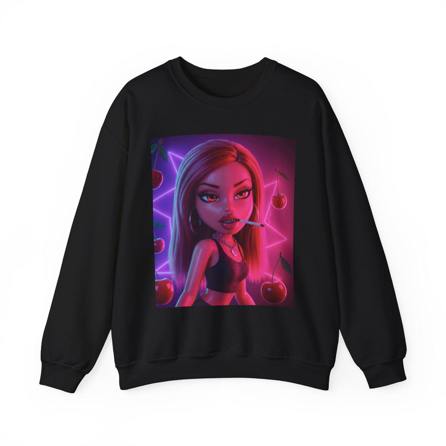Baked Kisses Unisex Sweatshirt - Cute & Cozy Crewneck with Cherry Design