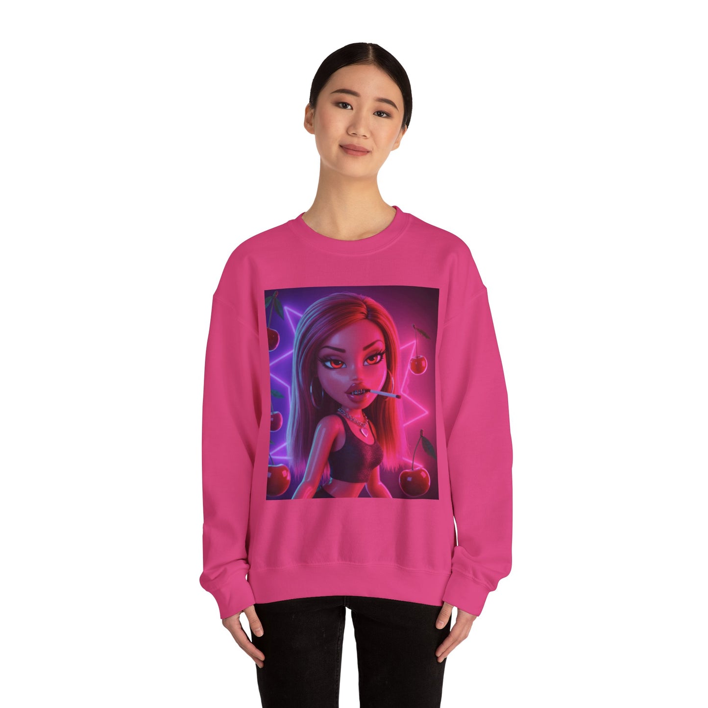 Baked Kisses Unisex Sweatshirt - Cute & Cozy Crewneck with Cherry Design