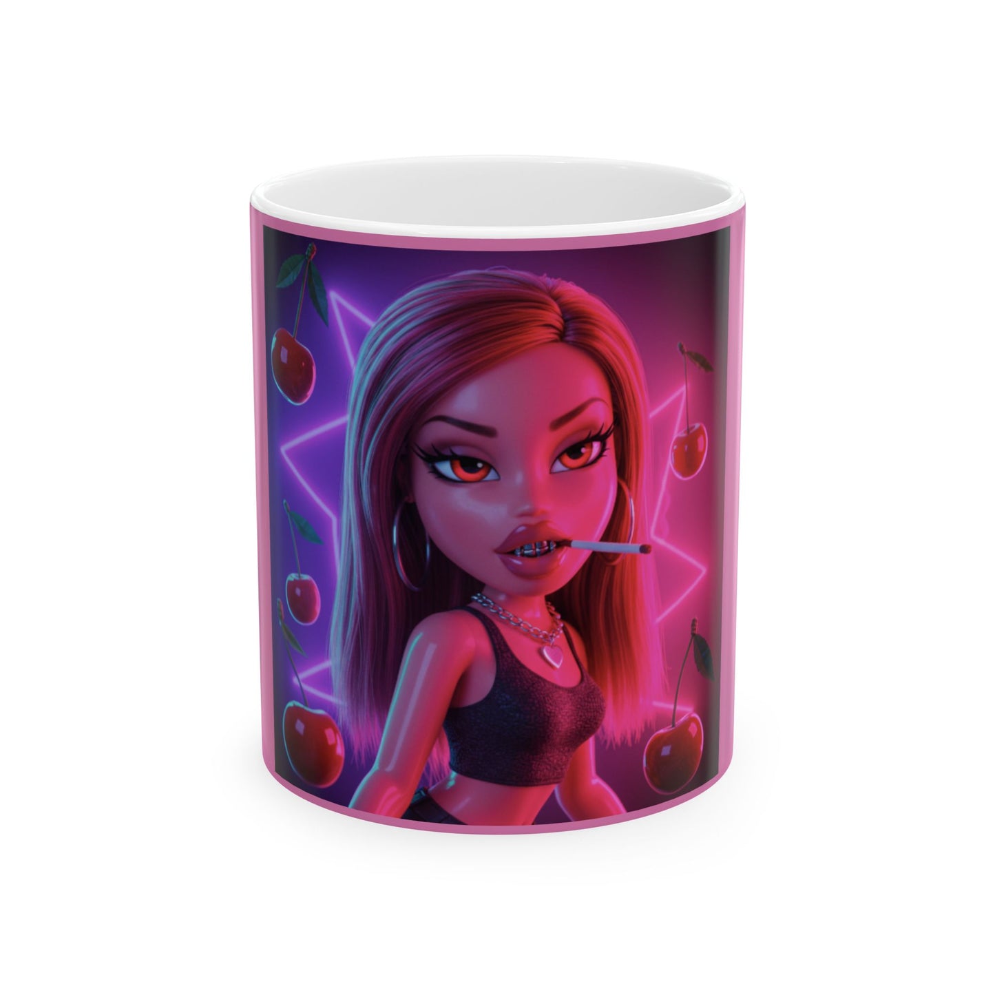 Retro Glam Ceramic Mug - 11oz & 15oz - Perfect for Coffee Lovers!