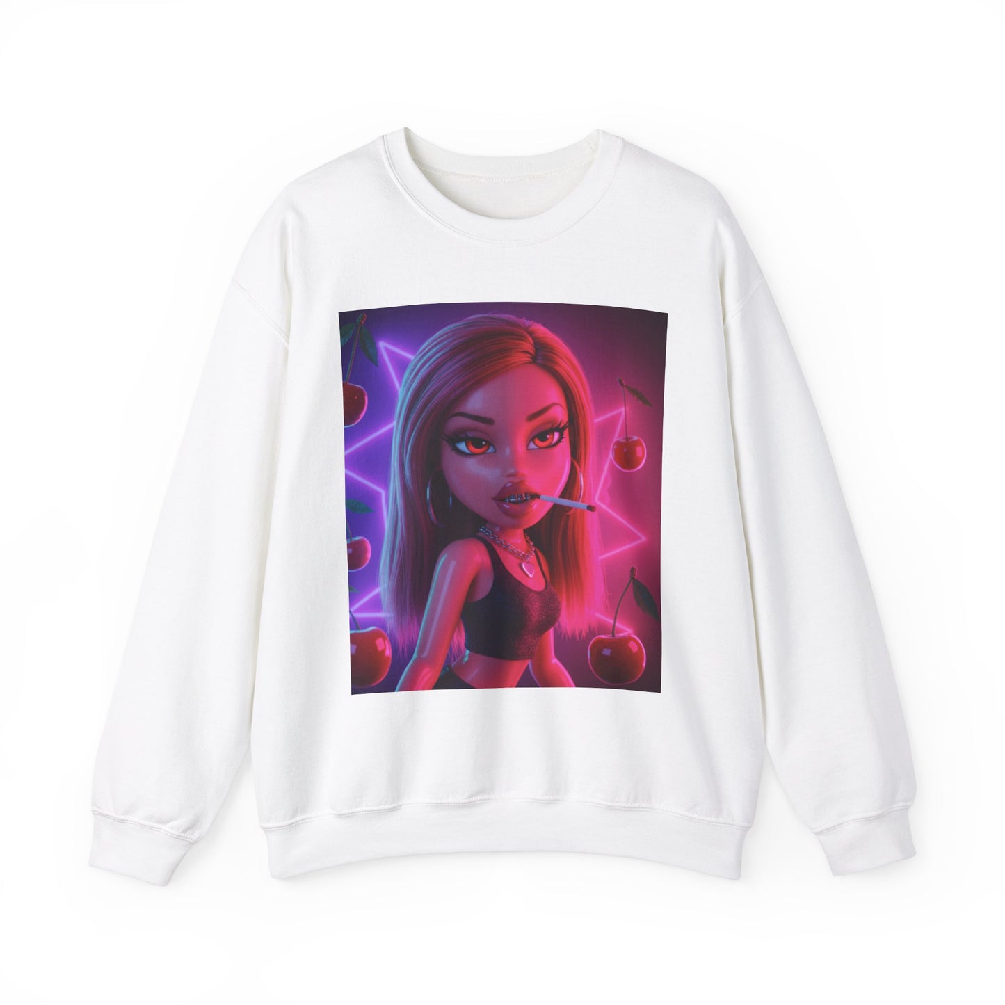 Baked Kisses Unisex Sweatshirt - Cute & Cozy Crewneck with Cherry Design