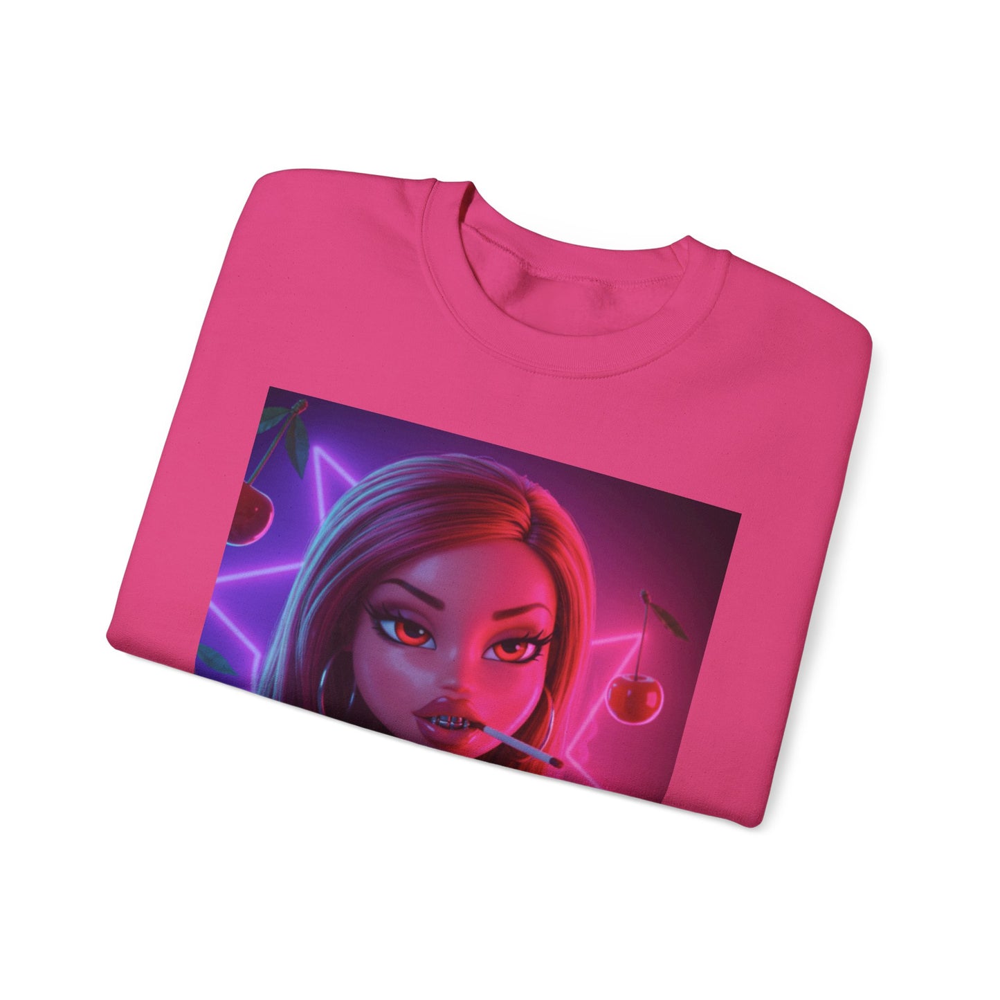 Baked Kisses Unisex Sweatshirt - Cute & Cozy Crewneck with Cherry Design